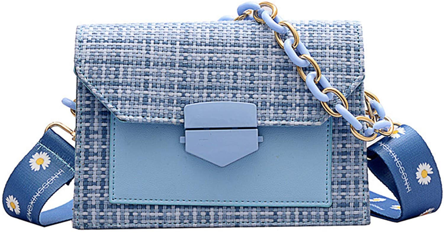 Price:$25.19 Women Shoulder Bag Lightweight Crossbody Lady Messenger Bag Girl Handbag Wallet Purse (blue)  Handbags   