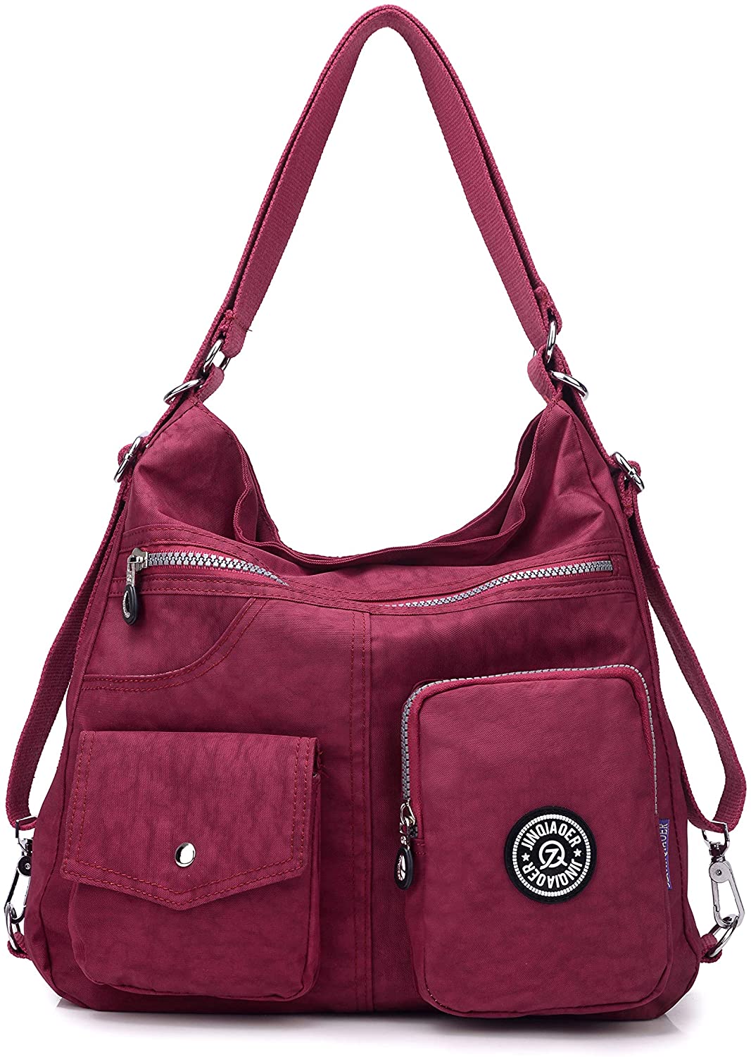 Price:$19.98    Multipurpose Hobo Purse for Women with Antitheft RFID, Waterproof Nylon Crossbody Bag Shoulder Handbag, Convertible Backpack  Clothing