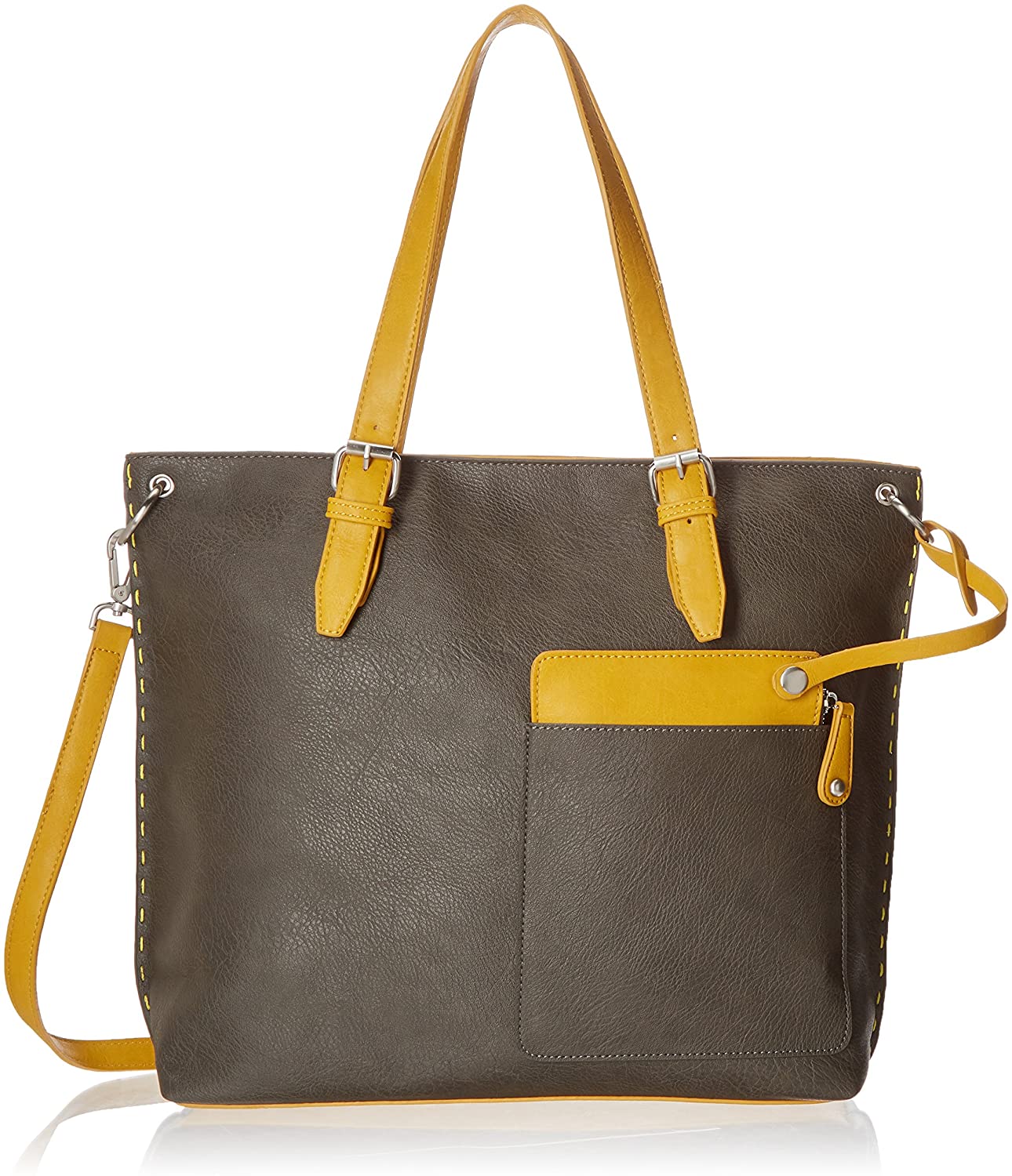 Price:$70.67    Shiraleah Chicago Tote Bag, L 19" x W 5" x H 13.5"  Clothing
