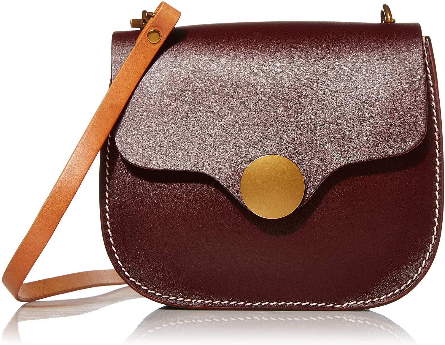 Price:$45.79    Leatherbay Women's Avella Shoulder Bag, Saddle Brown, One Size  Clothing