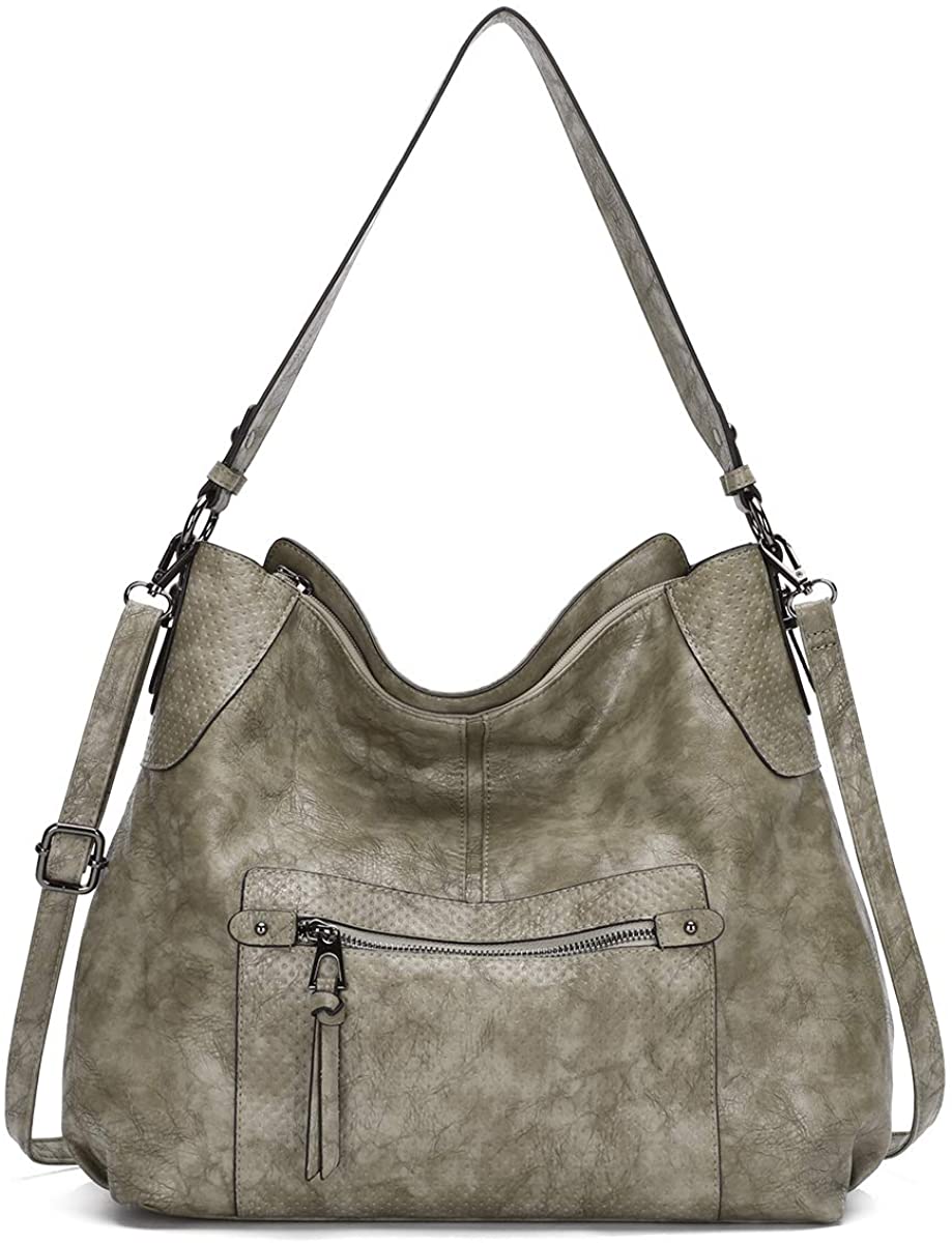 Price:$37.98 KL928 Womens Purses and Handbags PU Leather Shoulder Bag Waterproof Hobo Bags for Women Large, green-91  Handbags   