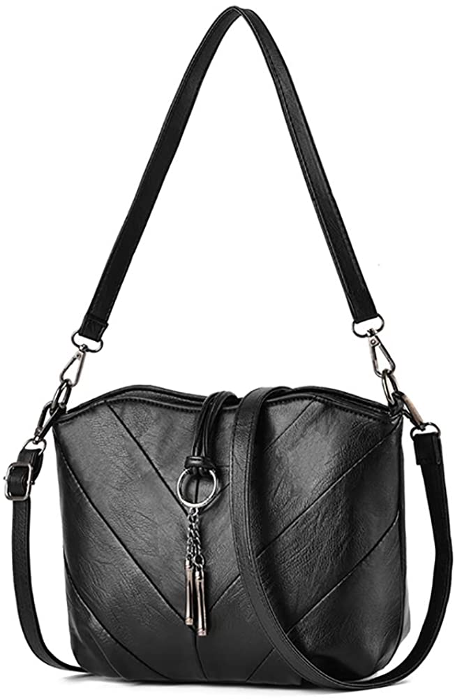Price:$18.92    TOTZY Crossbody Bag for Women PU Leather Small Satchel Shoulder Bag with 2 Straps  Clothing