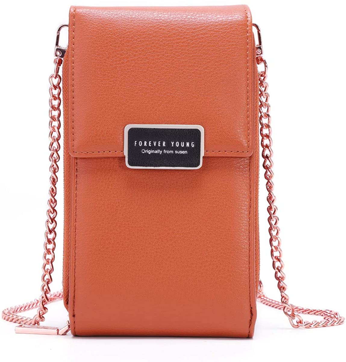 Price:$36.99 Small Crossbody Purses for Women PU Leather Small Side Bags Fashion Shoulder Bag Ladies Designer Small Satchel Purse (811-14-brown)  Handbags   