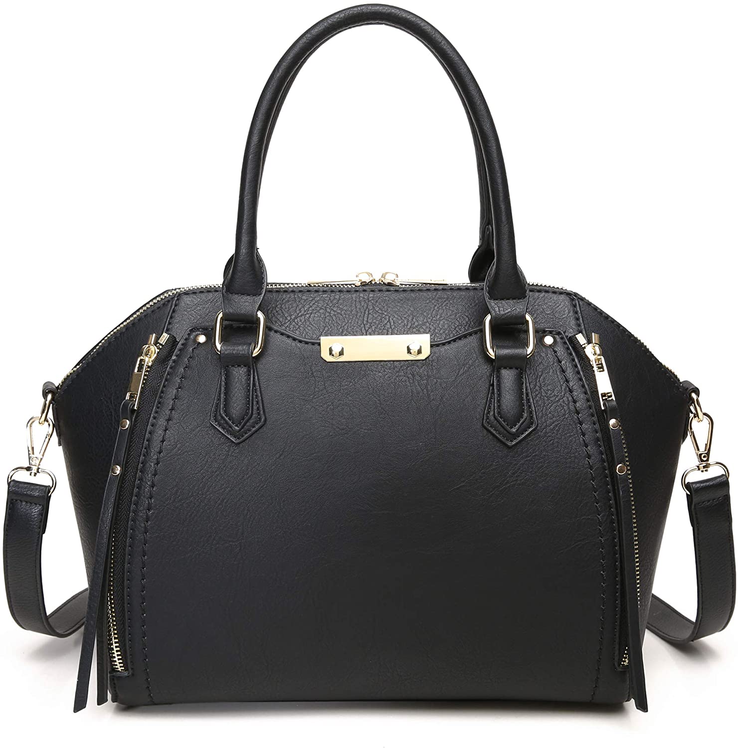 Price:$35.99 Aitbags Purses and Handbags for Women Tote with Shoulder Strap Big Crossbody Bag Black  Handbags   