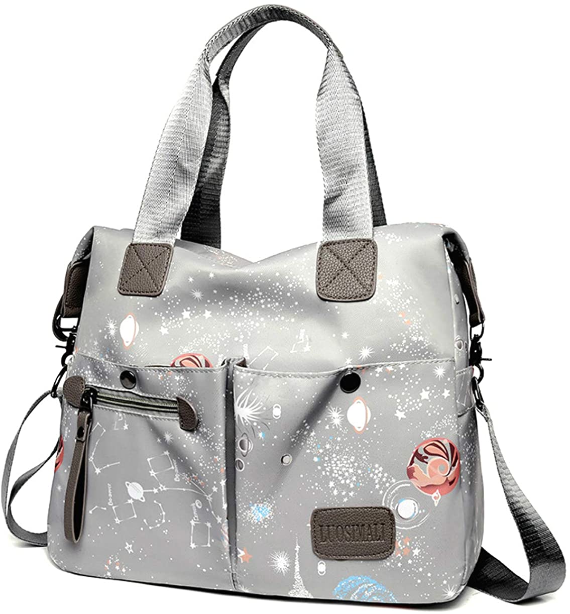 Price:$39.99    GraceChoice Women's Oxford Handbag Top Handle Tote Bag For Ladies Cross-body Shoulder Satchel Purse (Grey)  Clothing