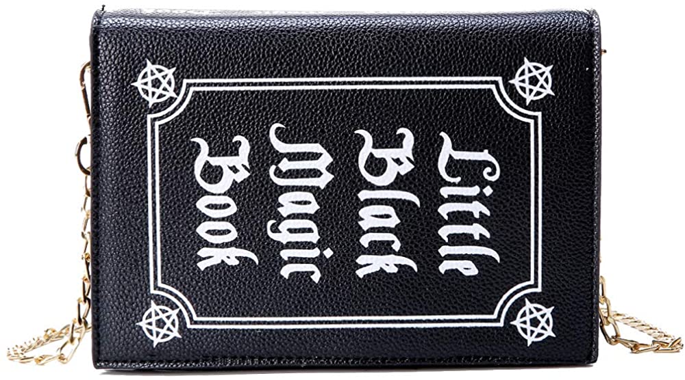 Price:$16.99 Magic Book Crossbody Bag, Girl Leather Chain Shoulder Bag Shoulder Bag  Handbags   