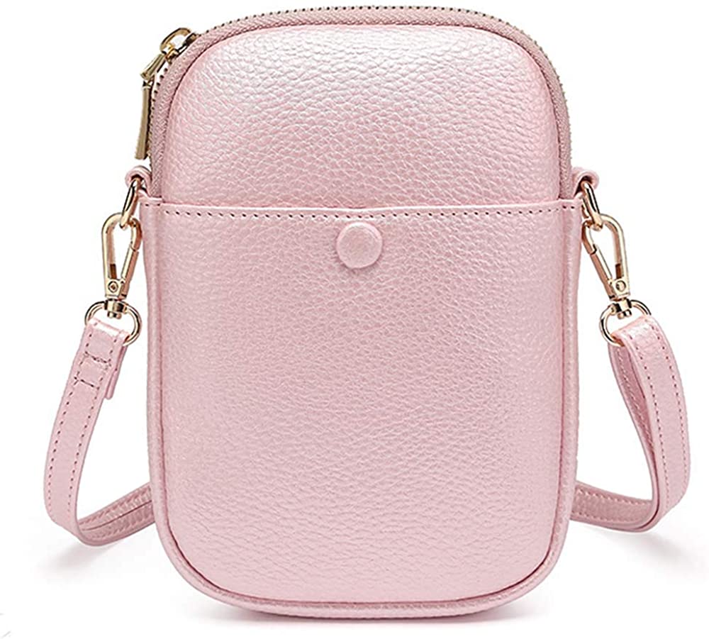 Price:$14.99    Cross Body Bag Cell Phone Shoulder Purse Satchel Girls Small Messenger Pouch (Pink)  Clothing
