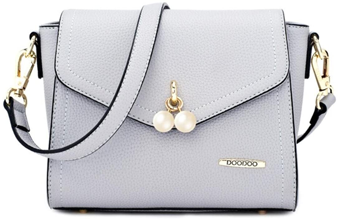 Price:$24.88 Bagtopia Women's Small Premium PU Leather Cross-body Shoulder Bag Cute Pearl Satchel Purse for Girls  Handbags   