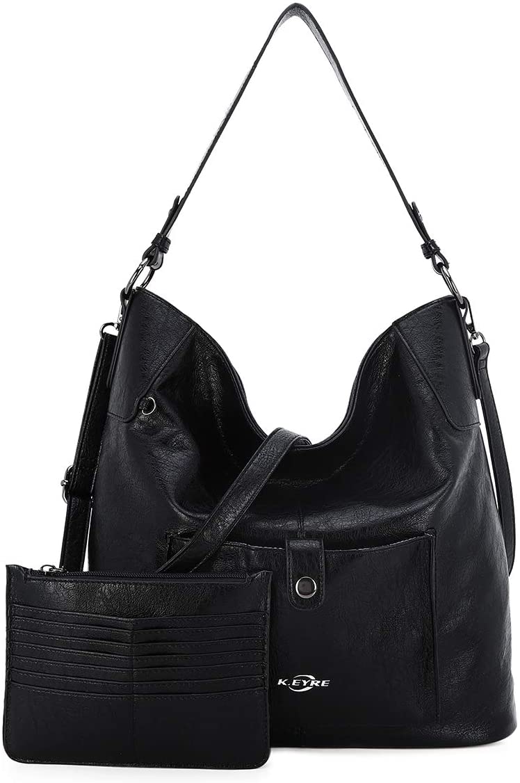 Price:$35.99    Women Shoulder Handbag Purse Top-Handle Hobo Roomy Casua Ladies' Shoulder Bag Fashion PU Tote Satchel Bag for Women (B-KL5208#687#1BLACK)  Clothing