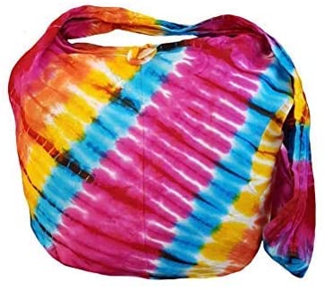 Price:$18.99    BenThai Products BTP! Tie Dye Sling Crossbody Shoulder Bag Purse Cotton Bohemian - Rainbow VF6  Clothing