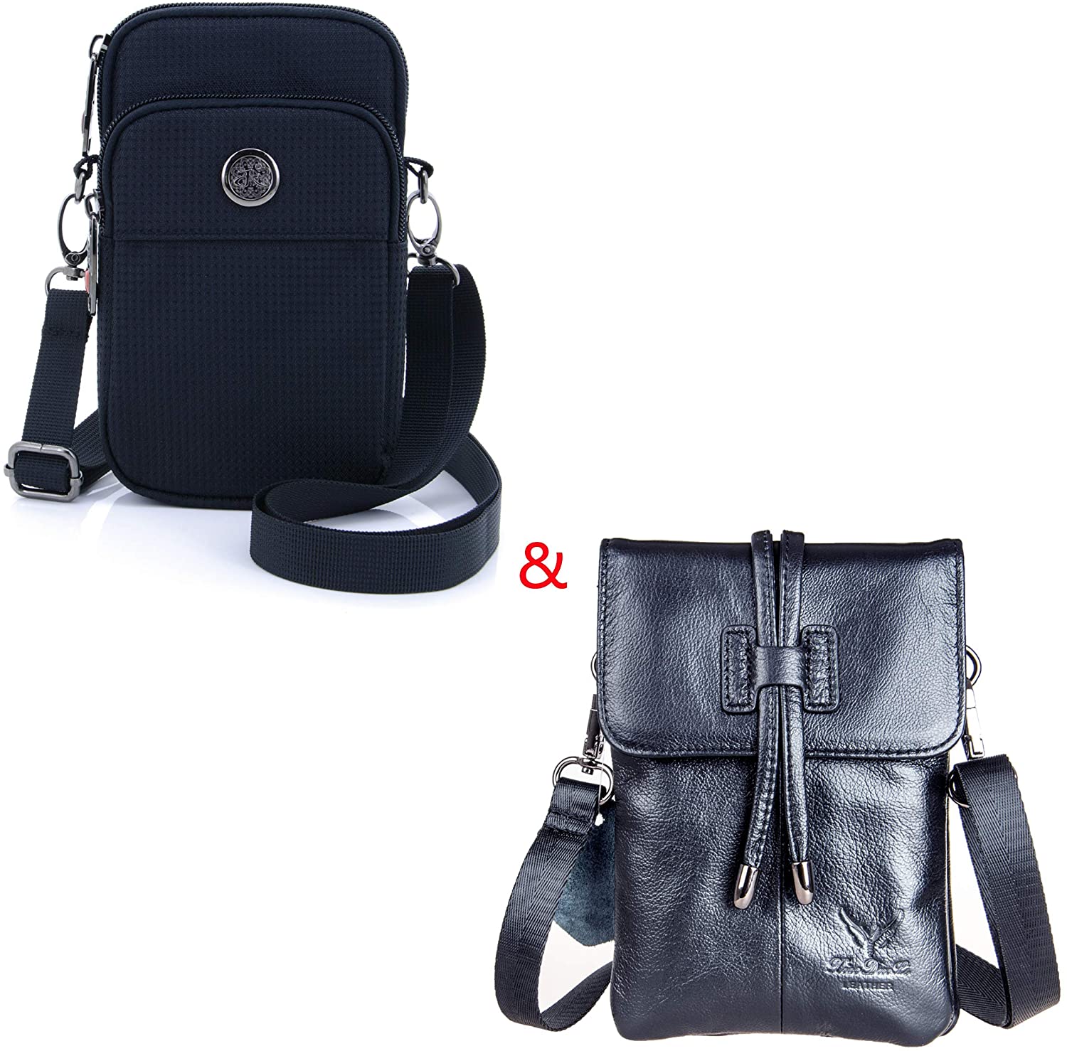 Price:$27.99    Multiple Function Shoulder Phone Purse & Genuine Leather Crossbody Shoulder Messenger Bag  Clothing