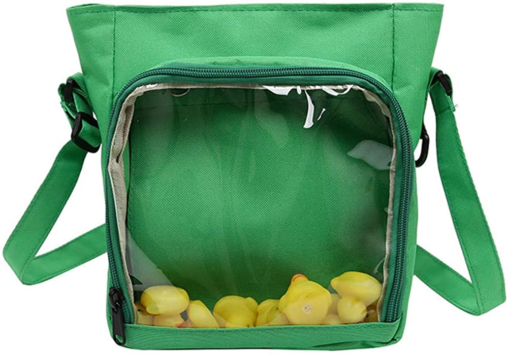 Price:$6.99 Ita Bag Shoulder Crossbody Bag Clear Window Purse Anime Fashion School Bag DIY, Cosplay, Comic Con, Green  Handbags   