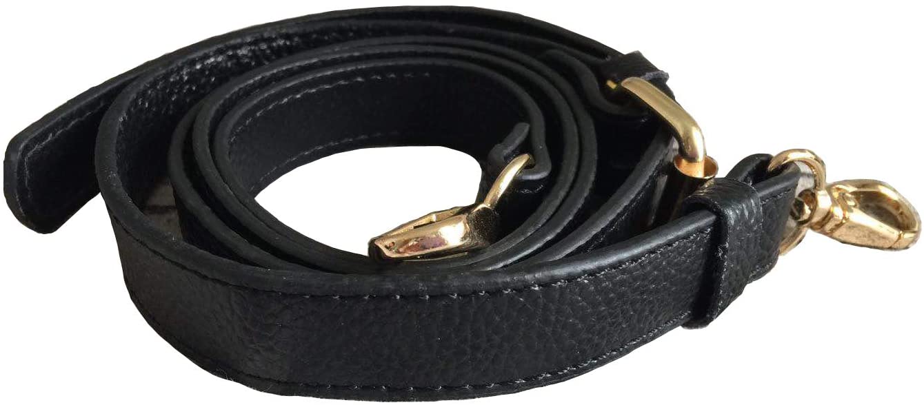 Price:$13.99    HinLot Soft Leather Adjustable Purse Belt Crossbody Shoulder Bag Strap (Black)  Clothing