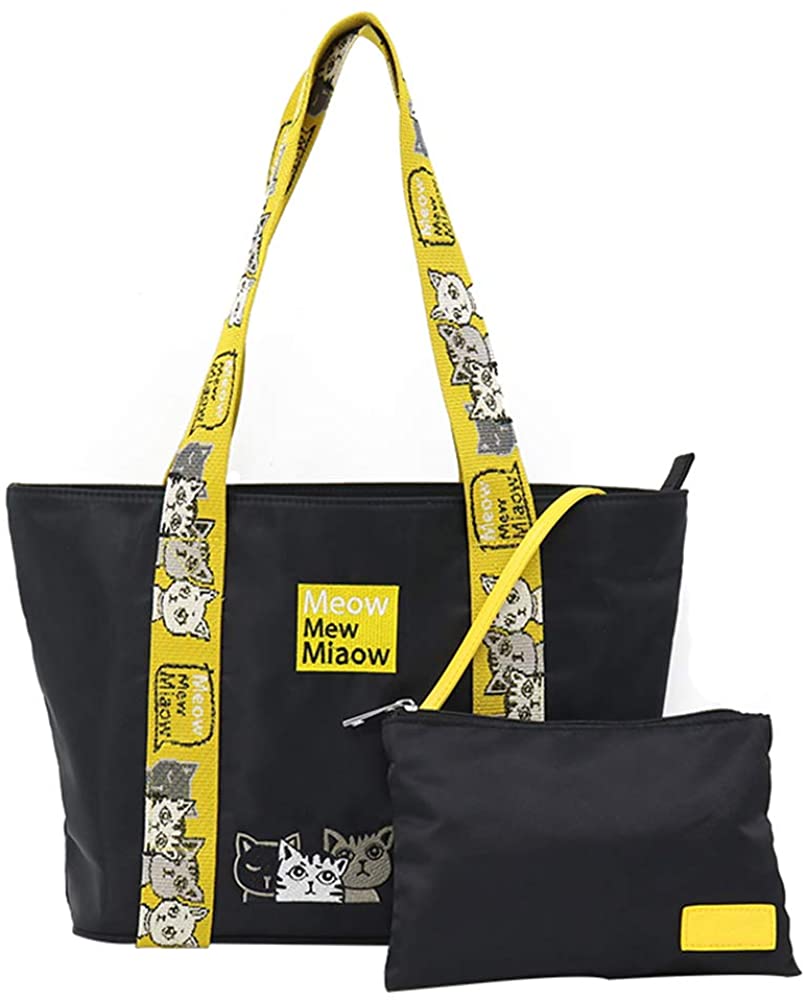 Price:$24.99    Women Tote Bag Nylon Water Resistant Shoulder Bag Lightweight Work Zipper Bag  Clothing