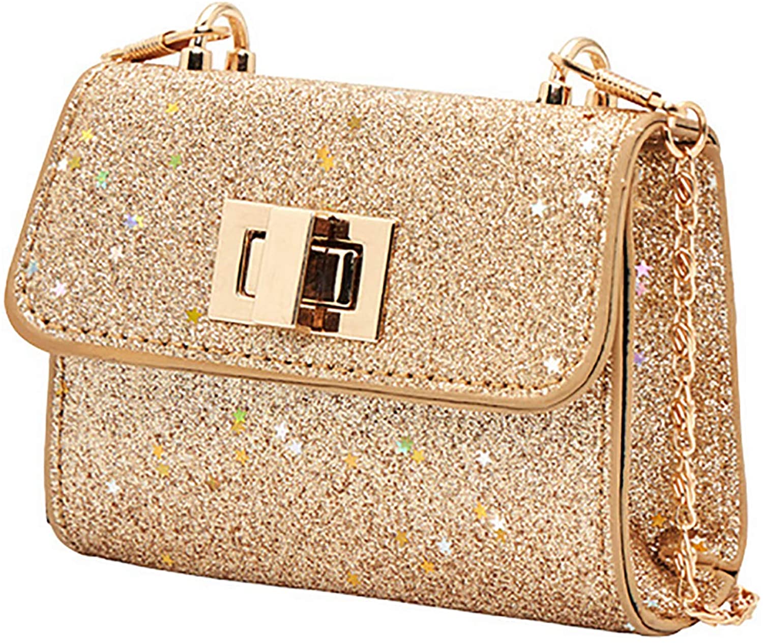Price:$16.99 Amamcy Mini Cute Sequin Cross-Body Bag Sparkly Bling Shoulder Bag Coin Purse Wallet for Toddler Teens Girls  Handbags   