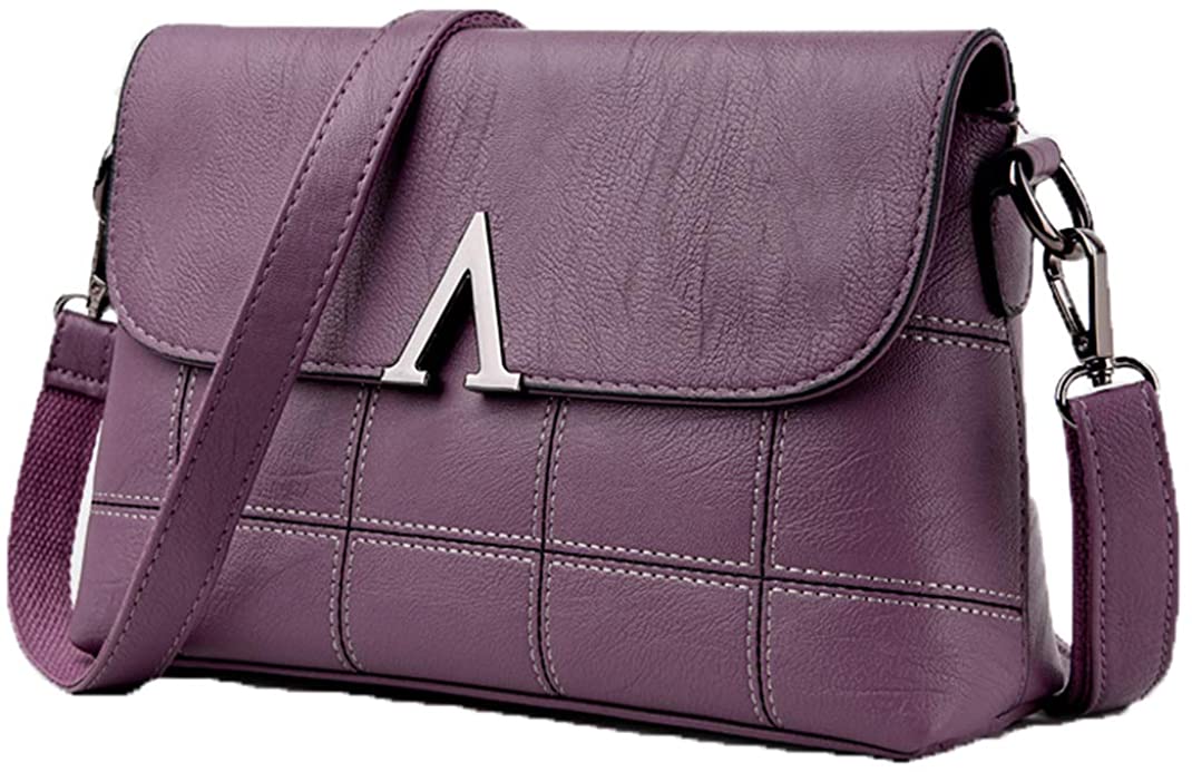 Price:$25.99 Women’s Envelope Clutch Bag Crossbody Bag Purse Shoulder PU Leather with Adjustable Strap Solid Lightweight (Purple)  Handbags   