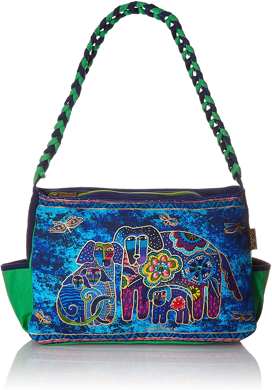 Price:$34.00    Laurel Burch Medium Hobo Zipper Top, 14-1/2-Inch by 4-1/2-Inch by 10-Inch, Canine Family  Clothing
