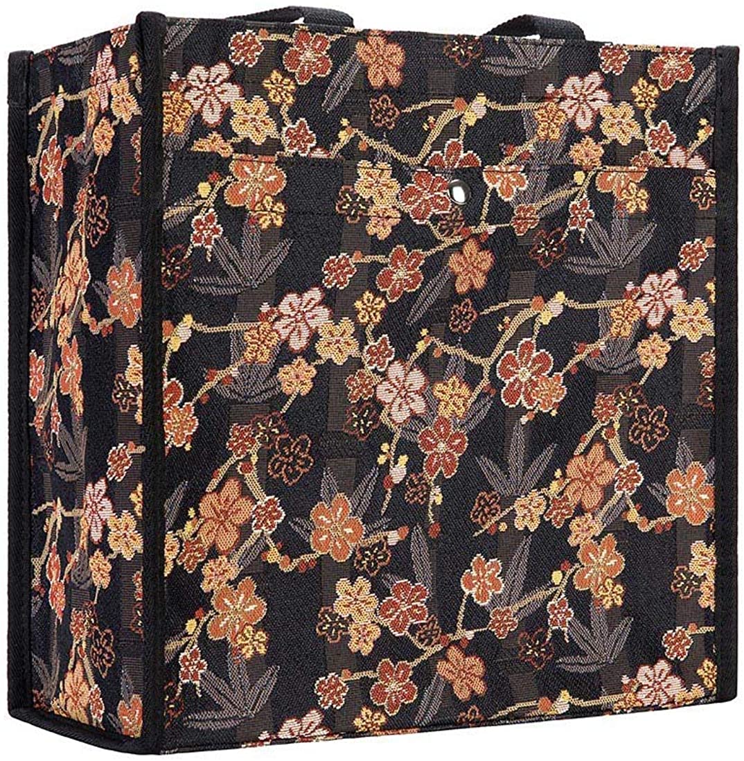 Price:$24.99    Signare Tapestry Shoulder Bag Shopping Bag for Women with Ume Sakura Design with Japanese Style  Clothing