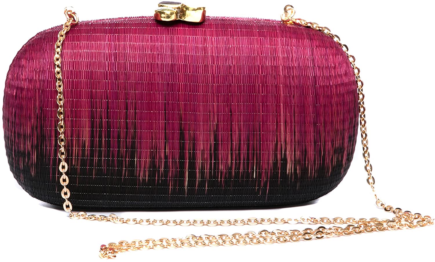 Price:$129.00 Midnight Serenity convertible clutch and shoulder straw bag  Handbags   