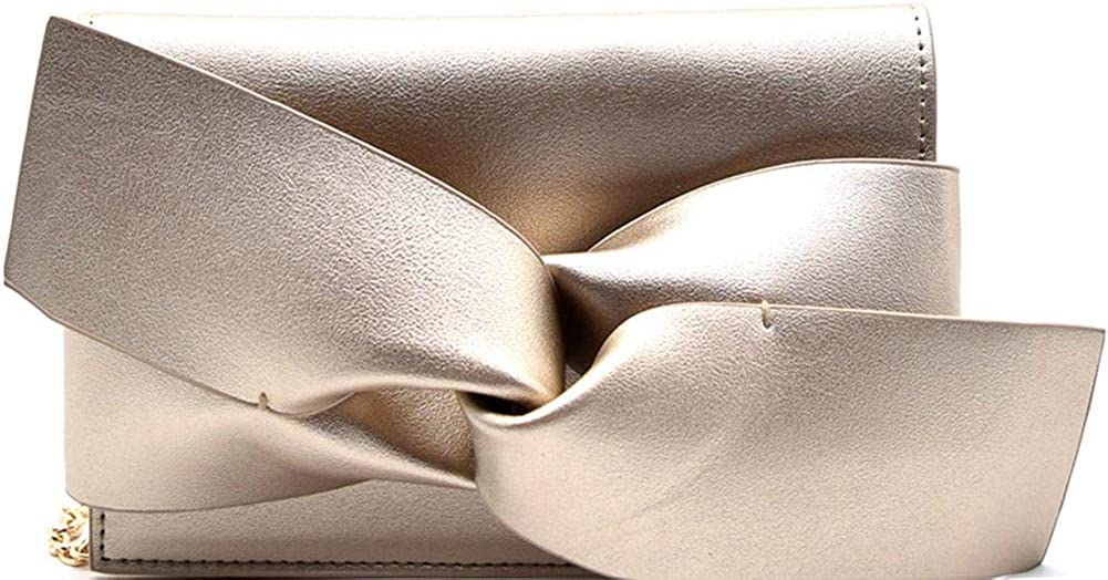 Price:$19.93 Large Bow Accent Clutch Shoulder Bag  Handbags   