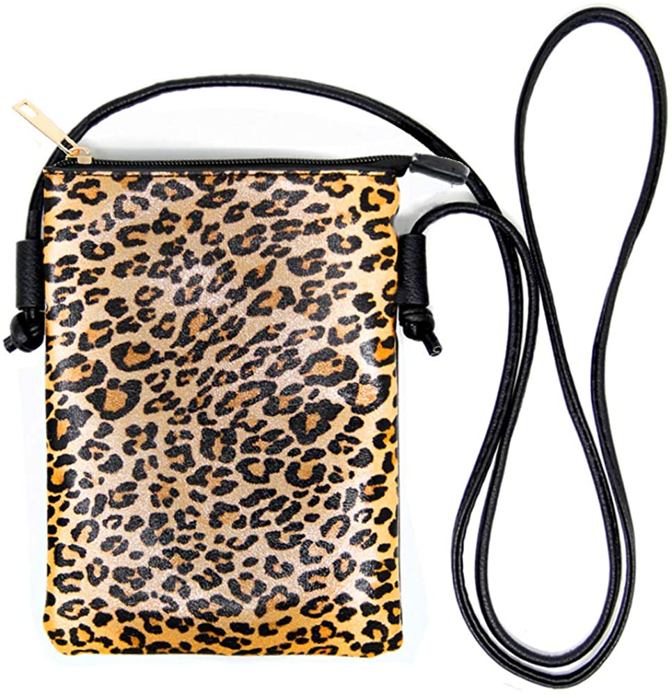Price:$13.99 Me Plus Women Fashion Leopard Pattern Small Crossbody Cellphone Purse Shoulder Bag Adjustable Strap (Animal Print - Beige)  Handbags   