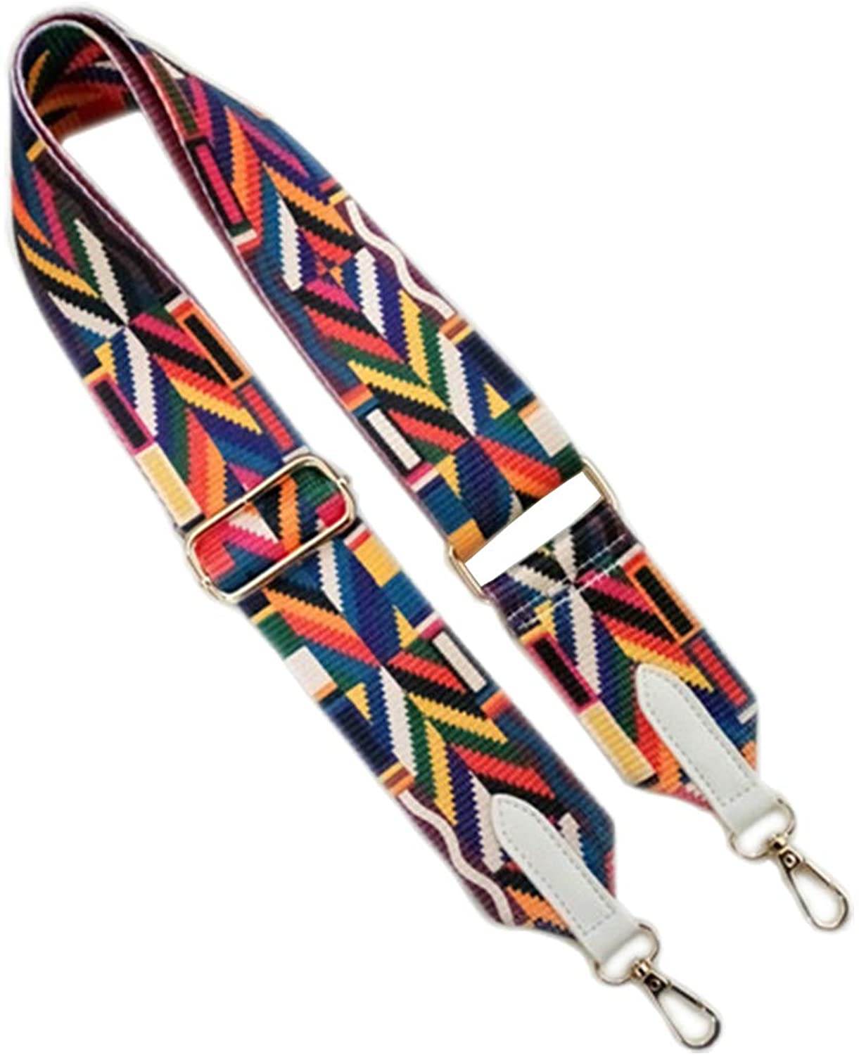 Price:$9.99 Beacone Adjustable Wide Shoulder Strap Multicolor Replacement Belt Crossbody Handbag Purse Strap (White)  Handbags   