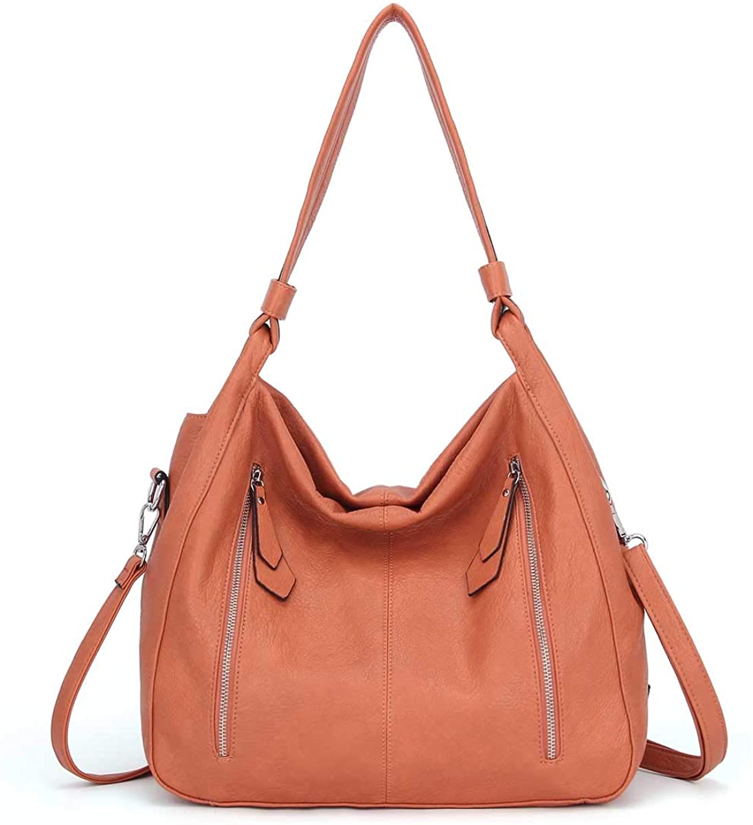 Price:$39.99    Women Handbags Shoulder Bags PU Leather Satchel Tote Bag Mutipocket Purse (K.EYRE#KL7215#U8388#868-BROWN)  Clothing
