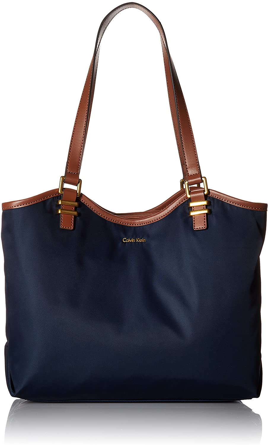 Price:$0.00    Calvin Klein womens Calvin Klein Bailey Nylon North/South Tote, navy, One Size  Clothing