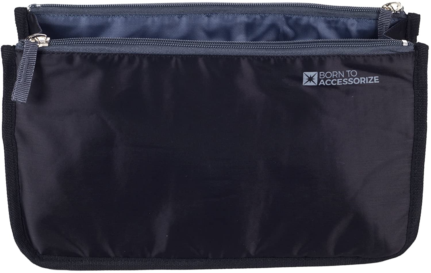 Price:$9.97    Premium Handbag Organizer - Sturdy Non-Collapsible Insert w/ 13 Pockets for Every Woman's Life Style (Large, Black-White)  Clothing