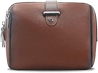 Price:$72.00    Giorgio Ferretti Casual Genuine Leather Shoulder Bag for Women with 2 Removable Belts Italian Women’s Brown Genuine Leather Crossbody Bag  Clothing
