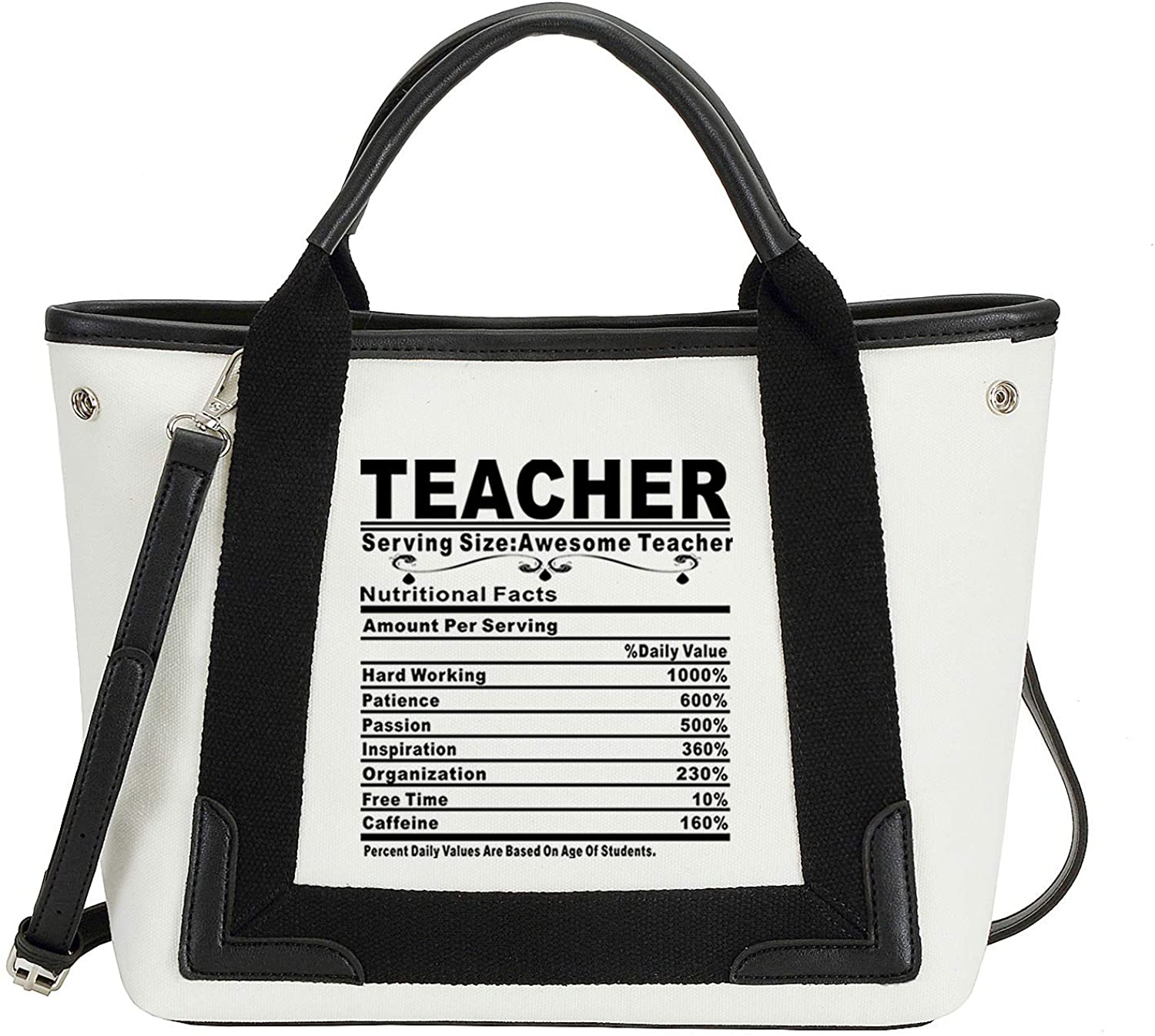 Price:$0.00    So'each Women's Handbag Top-handle Awesome Teacher Tote Graphic Shoulder Bag Black  Clothing
