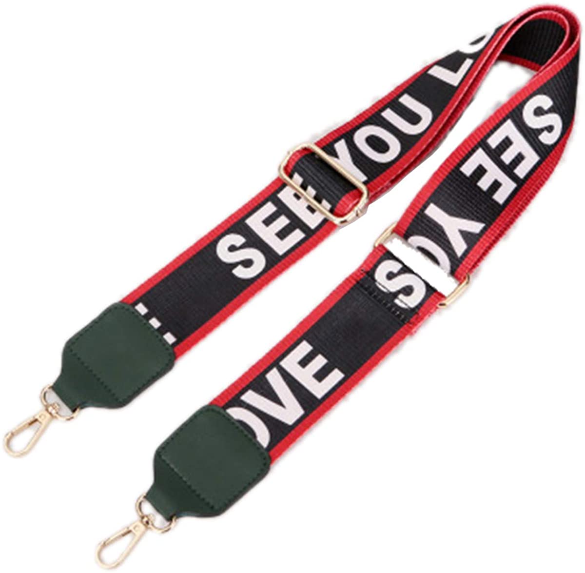 Price:$10.99 ZOONAI Wide Crossbody Shoulder Strap Replacement Adjustable Handbag Purse Shoulder Bag Strap Belt (Green)  Handbags   
