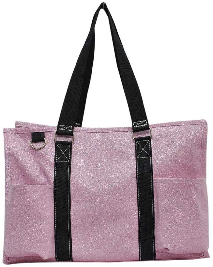 Price:$28.38    NGIL All Purpose Organizer Medium Utility Tote Bag 2018 Fall Collection (Glitter Pink)  Clothing