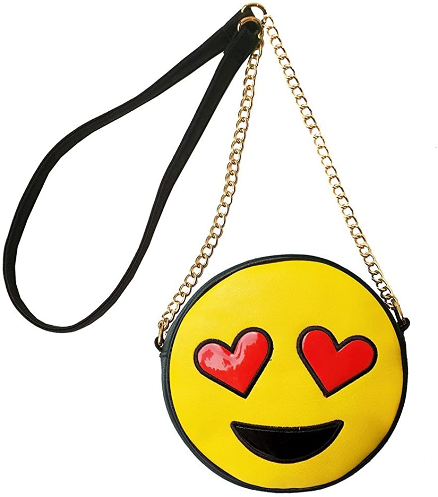 Price:$17.99 Olivia Miller Emoji Bag Crossbody Handbag with Shoulder Chain Strap  Handbags   