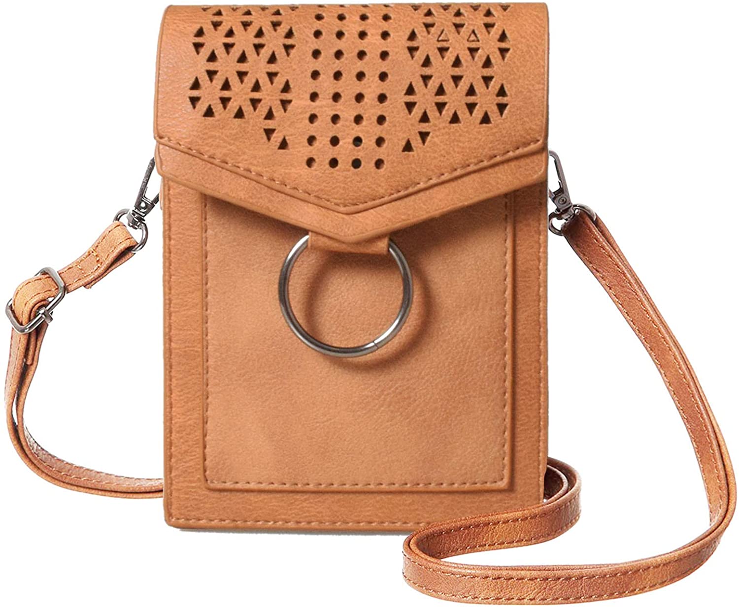 Price:$8.49    WITERY Cute Leather Crossbody Bags Small Cell Phone Purse Wallet Purse Bag Shoulder Bag Roomy Pockets for Women Girl  Clothing