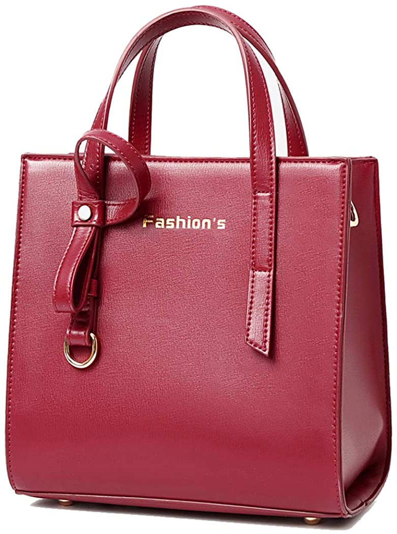 Price:$44.99    Small Purses and Handbags Top Handle Satchel Shoulder Bag Ladies Fashion Purses Tote Bag Handbags for Women Top Handle Leather Cross body Purse  (Style4-Wine Red)  Clothing