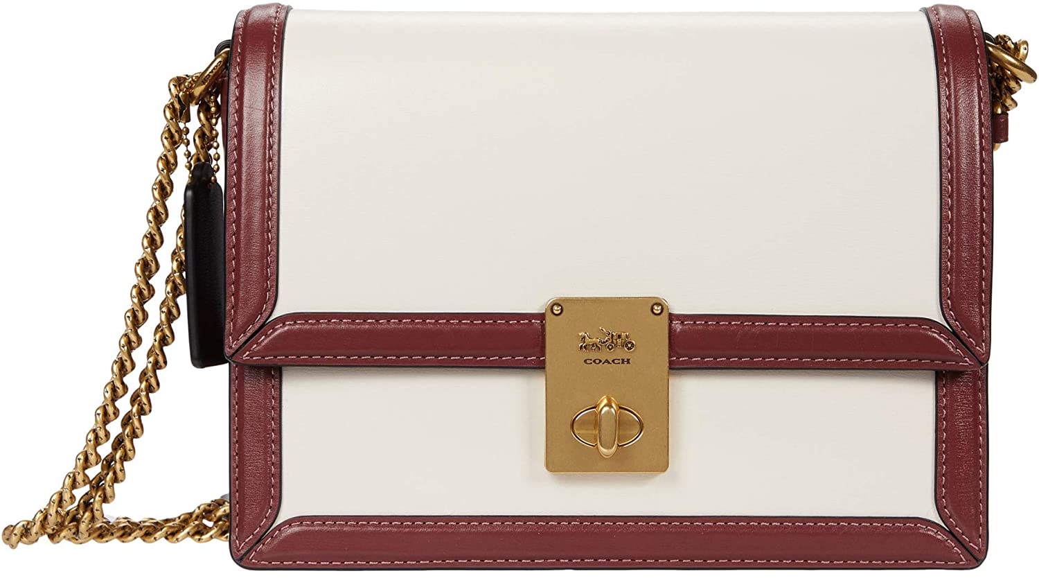 Price:$395.00 COACH Color-Block Trim Hutton Shoulder Bag B4/Chalk Multi One Size  Handbags   