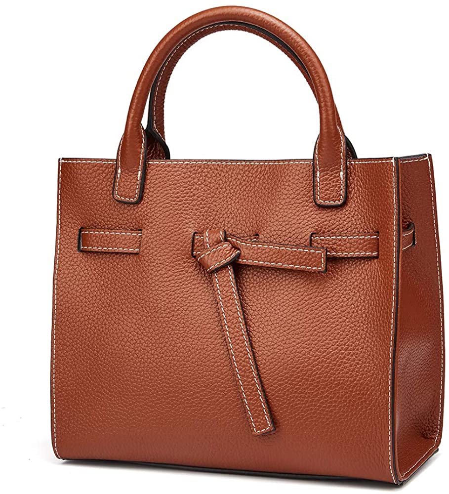 Price:$99.99 Women Genuine Leather Handbags Top-handle Bags Supple Cowhide Satchels Shoulder Handbags  Handbags   