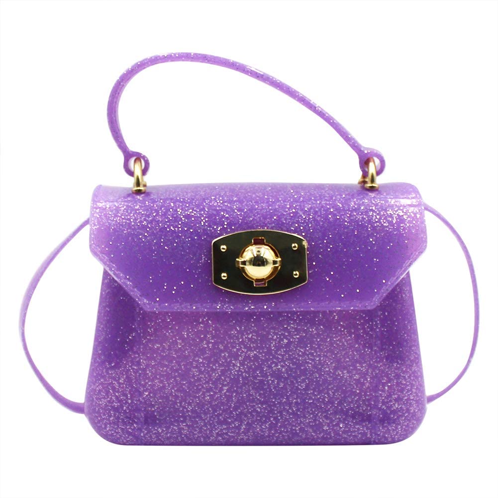 Price:$23.45    Little Girls Purse Small Candy Color Jelly Crossbody Bag Satchel Tote Handbag Shoulder  Clothing
