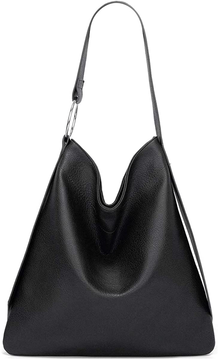Price:$15.99    Tote Top Handle Satchel Shoulder fashion Women PU Leather Bucket Bag business Purses Tote Top Handle Satchel Shoulder with(black)  Clothing
