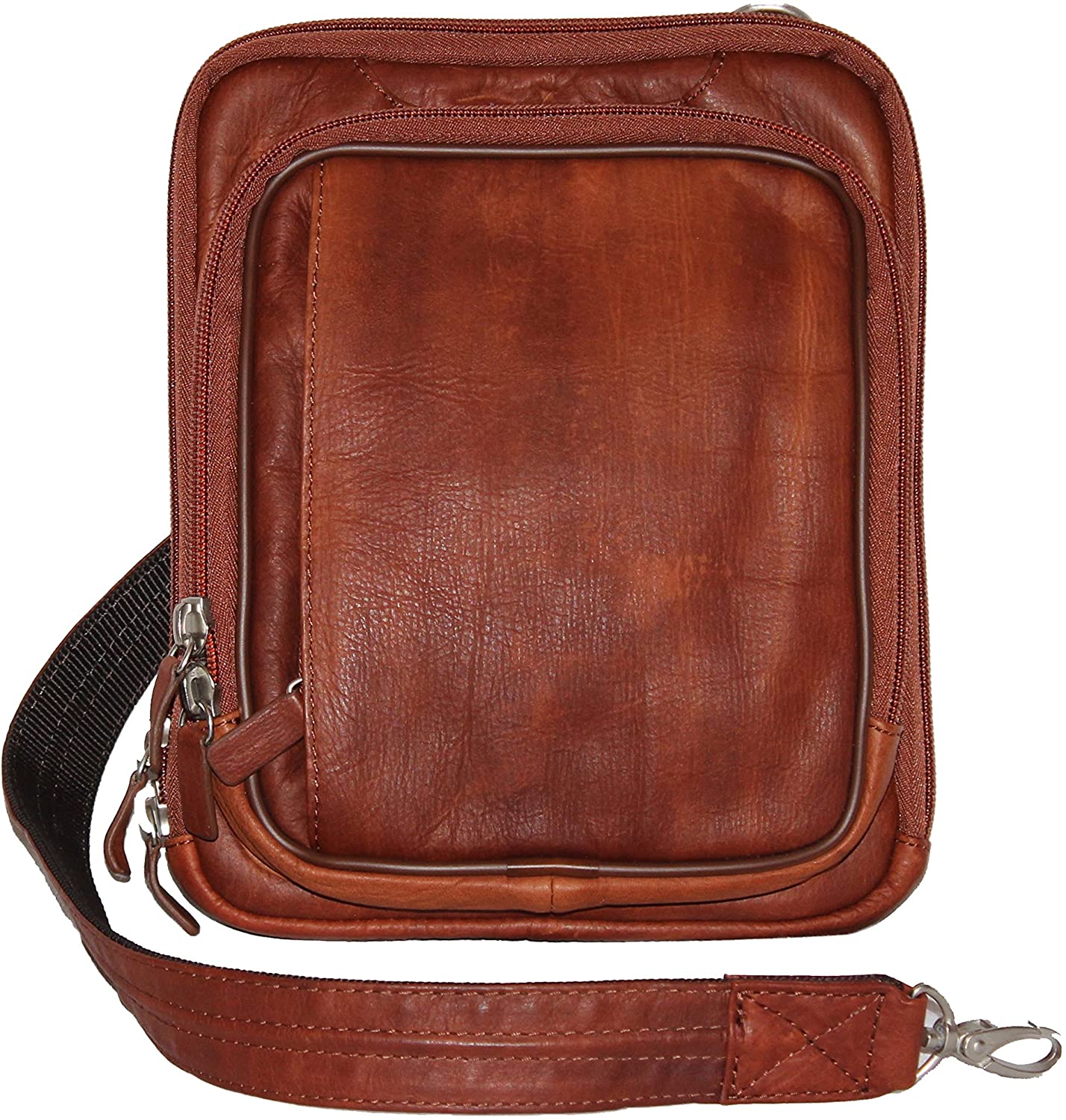 Price:$159.95 Concealed Carry Purse - Bison Leather Security Shoulder Holster Crossbody Bag by Gun Tote'n Mamas  Handbags   