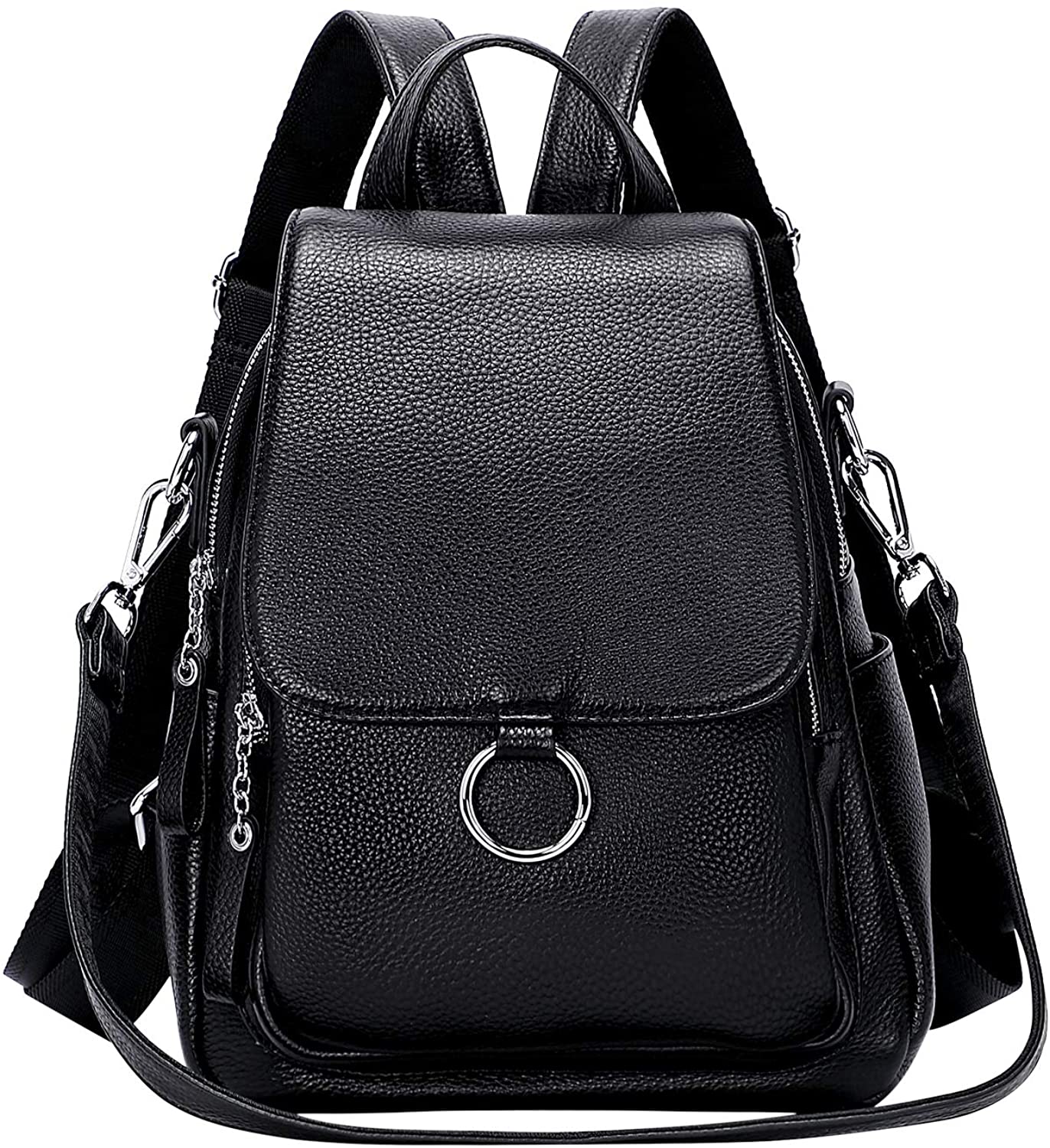 Price:$67.98    ALTOSY Women Backpack Purse Fashion Soft Leather Backpack Convertible Ladies Shoulder Bag Small (S96 Black)  Clothing