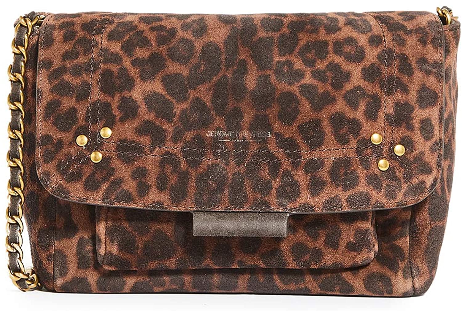 Price:$730.00 Jerome Dreyfuss Women's Lulu Shoulder Bag, Leopard Natural, Brown, Print, One Size  Handbags   