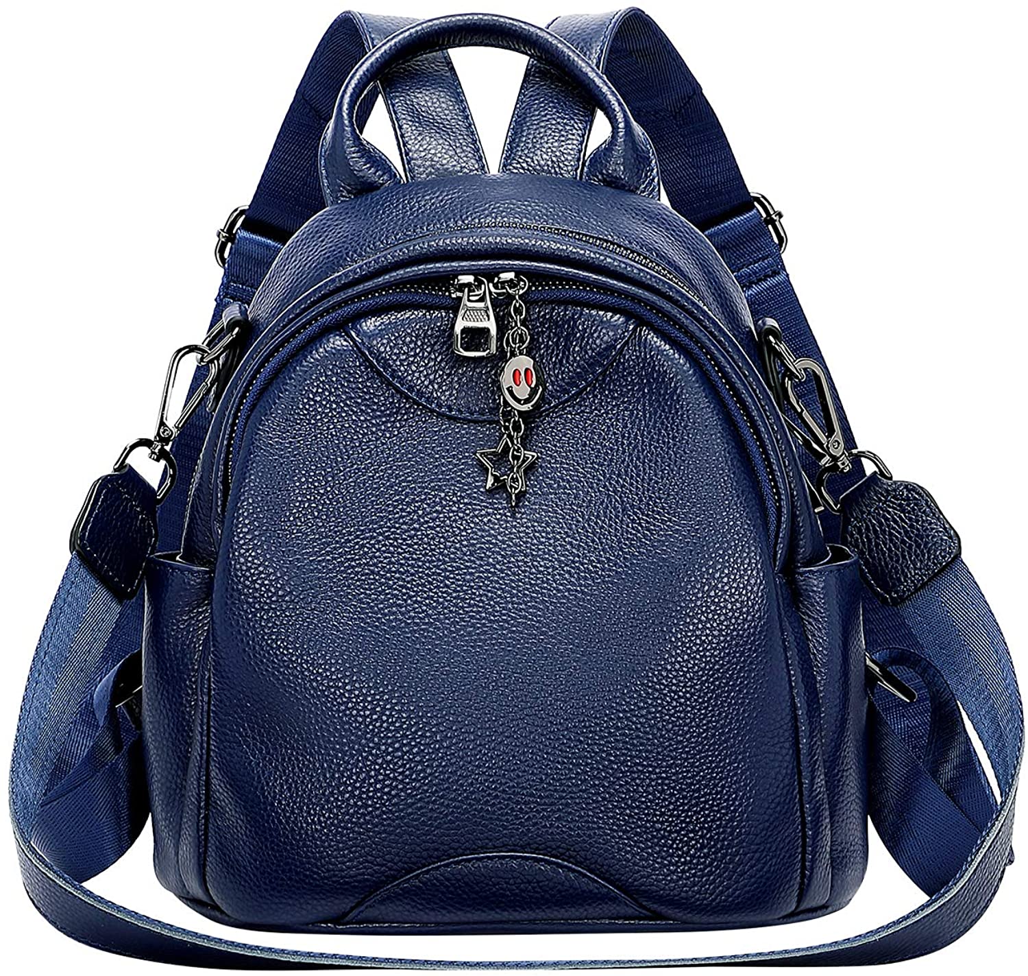 Price:$65.78    ALTOSY Soft Genuine Leather Backpack for Women Small Convertible Backpack Purse Shoulder Bag for Ladies (S97 Royal Blue)  Clothing