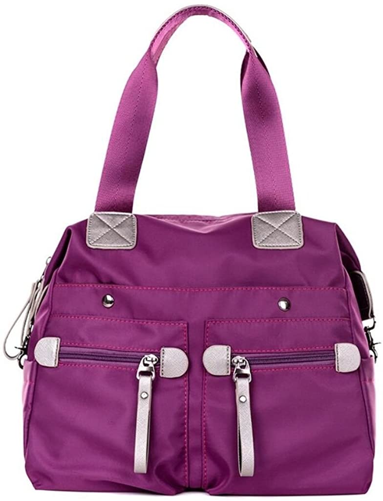 Price:$15.59    Women's Vintage Top Handle Satchel Handbags Shoulder Bag Totes Purse (F - Purple)  Clothing