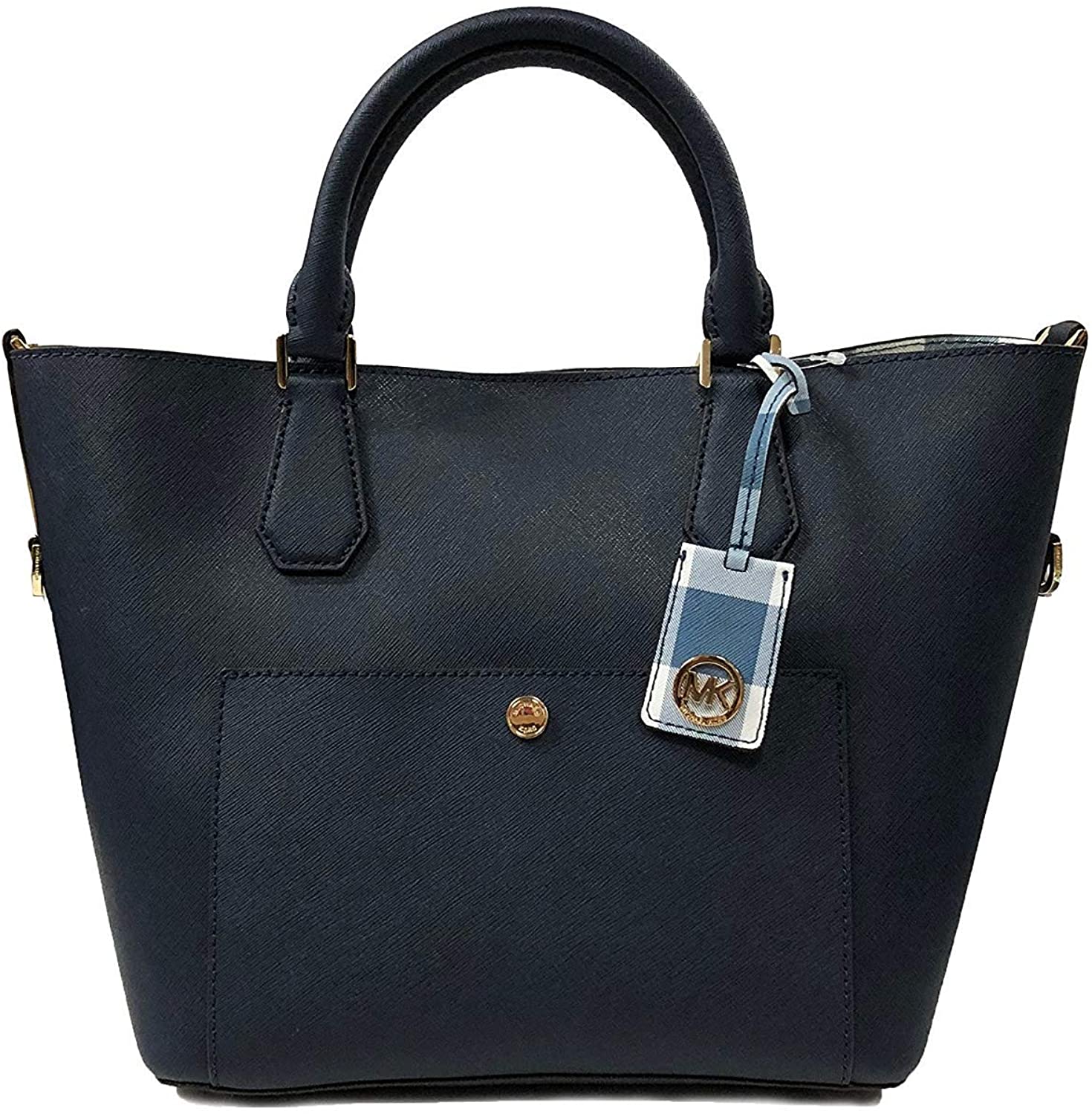 Price:$149.00 Michael Kors Greenwich LG Bag Leather Navy (35T8GGRT3T)  Handbags   