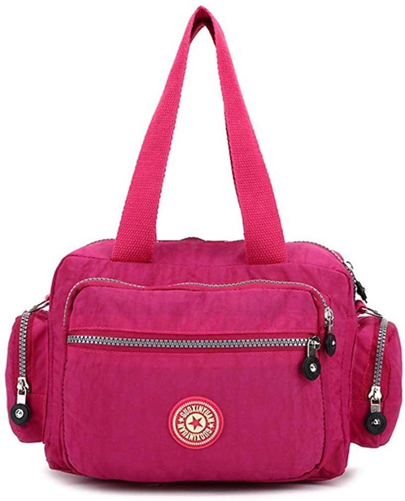 Price:$10.89 Washable Nylon Waterproof Shoulder Bag Cross-body Bag Lightweight Handbag for Girls Casual Crossbody Purse  Handbags   