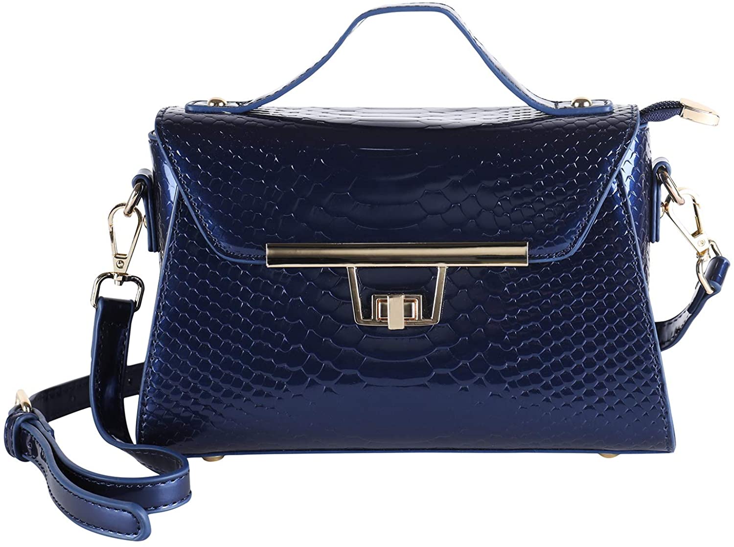 Price:$23.99    Mini Crossbody Bags for Women Fashion Tote Purses Handbags with Detachable Shoulder Strap Satchel (Royal blue)  Clothing