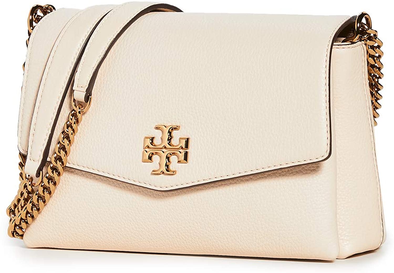 Price:$398.00 Tory Burch Women's Kira Pebbled Small Convertible Shoulder Bag, New Cream, Off White, One Size  Handbags   