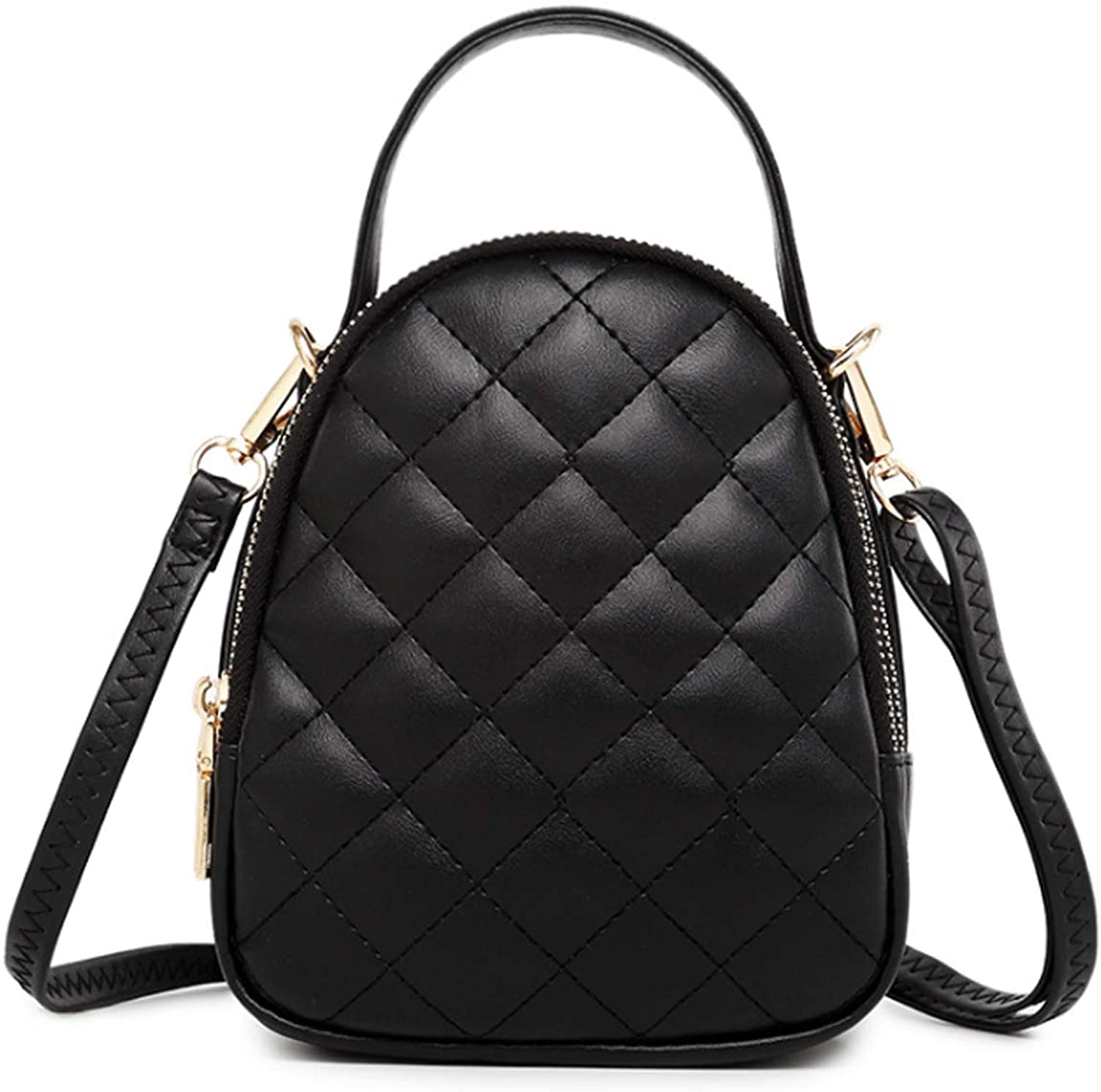 Price:$15.99    Multi Zipper Pocket Lightweight Crossbody Shoulder bag Handbags for Women (Soft Leather)  Clothing